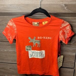 🚨SOLD🚨NWT DA NANG Orange Moose T-Shirt